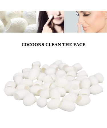 Brrnoo Natural Silk Cocoons - 50 Pieces for Facial Care | Blackhead Removal & Skin Whitening - Buy Online on SooperMarket.com