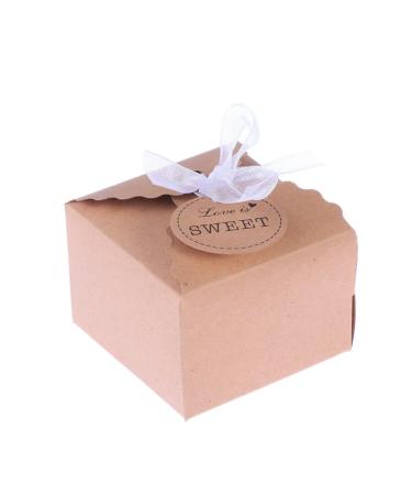 KOMBIUDA 50pcs Party Favor Boxes Candy Boxes Wedding Gift Box