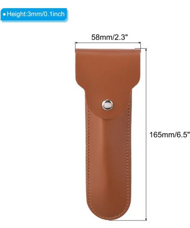 Patikil Leather Razor Protective Cover 2-Pack | Double Edge Razor & Vagina Shaver Protection | Travel-Friendly Black & Brown Case - Buy Online on SooperMarket.com