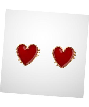 Adorainbow 1 Pair Heart Studs Ladies Miss Earring - Buy Online on SooperMarket.com