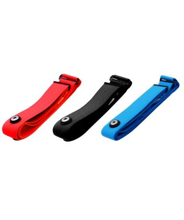 Lodokdre 3Pcs for Heart Rate Chest Strap Adjustable Elastic Strap for Sports Wireless Monitor Rate Belt A