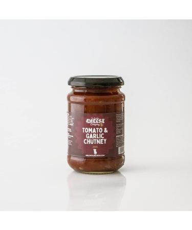 Chuckling Tomato & Garlic Chutney - Party food. Cheese accompaniments. Chutney for cheese. Savoury snacks. Chutneys and relishes. Chutney selection. Cheeseboard gift.