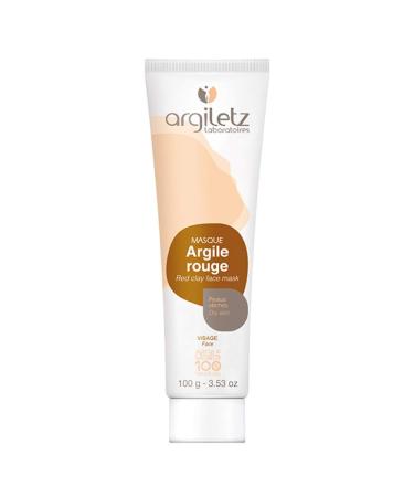 Argiletz red clay face mask for sensitive skin 100g / 3.53 fl.oz. 100% sourced and produced in France. Finest grade of clay.