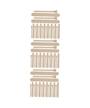 Fomiyes 300 pieces waxed wooden stick children tinker tinker for children hair removal sticks make-up gadgets wax stick wax pattern wax spatula multifunction woodwachs scraper