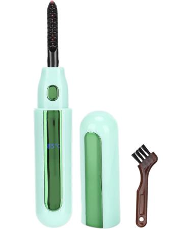 Verdant Touch Heating Eyelash Curler USB Rechargeable Electric Eyelash Curler Long-Lasting Curling Tool with Heating Green - Buy Online on SooperMarket.com