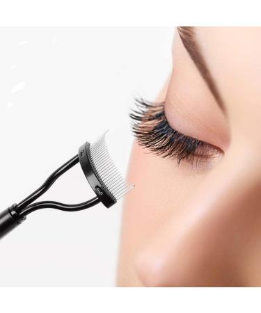 KINGMAS Eyelash Comb Separator Curler & Mascara Applicator with Cover - Perfect for Lash Definition & Separation - Buy Online on SooperMarket.com