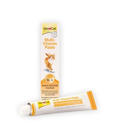 GimCat Multi-Vitamin Paste - This healthy cat snack activates and strengthens the immune system - 1 tube (1 x 50 g)