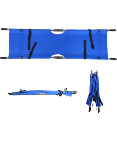 BHDK Folding Portable Stretcher Emergency Patient Mover Stretcher Rescue Quicklitter Travel Size Transport for Hospital Clinic Home Sports venues Ambulance (Blue)(1) - Buy Online on SooperMarket.com