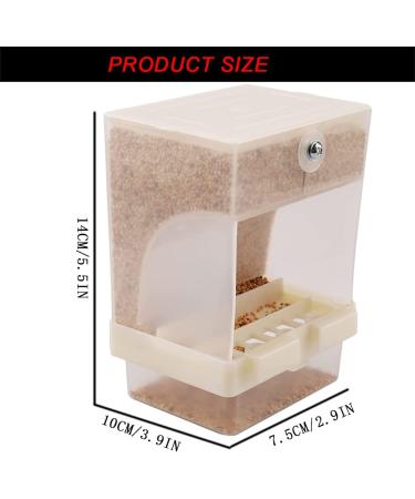 Automatic No-Mess Bird Feeder for Small and Medium Parrots - Seed Feeder Cage Accessory - Buy Online on SooperMarket.com