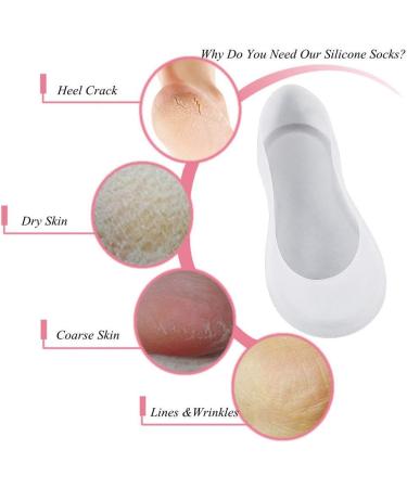 Buy Silicone Moisture Socks for Women | Full-Length Cracked Foot Care Stockings - Day & Night Protection - Buy Online on SooperMarket.com