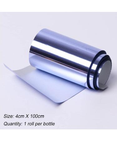 Holographic Nail Foil Sticker - Gold Transfer Nail Polish Stickers for Men & Women | 100x4cm Nail Art Tool - Buy Online on SooperMarket.com
