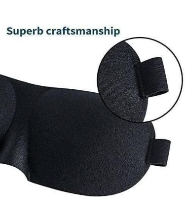 3D Natural Sleep Mask - Portable Eye Shade Cover for Travel - Soft Blindfold for Men and Women - Sapphire Blue - 1 Count - Buy Online on SooperMarket.com