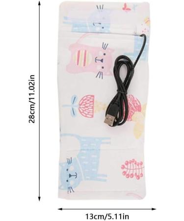 USB Baby Bottle Warmer - Portable Milk Heater & Insulation Cover - Cat Pattern - Buy Online on SooperMarket.com