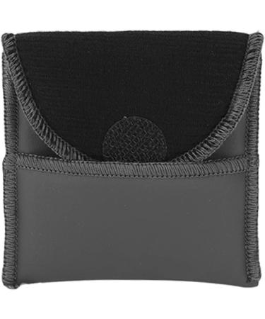 Premium PU Leather Hearing Aid Bag | Portable Storage for Amplifiers | Durable Black Pocket Organizer - Buy Online on SooperMarket.com