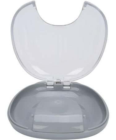 YUYTE Portable Waterproof Storage Case with Teething Ring Mouthpiece - Denture Box Container (Gray) | International Shipping Available - Buy Online on SooperMarket.com