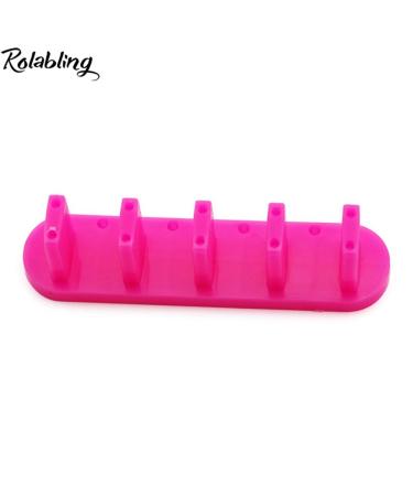 Rolabling Nail Art Practice Display Stand with False Nail Tips - Rose | DIY Manicure Tool - Buy Online on SooperMarket.com