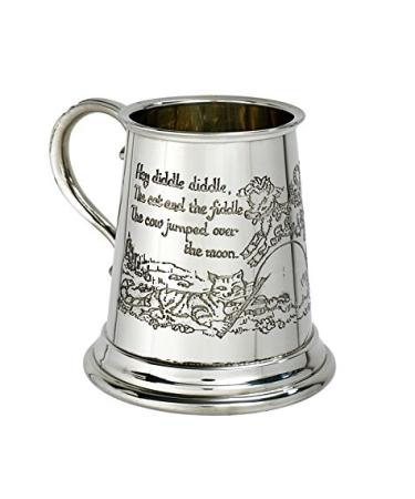 Wentworth Pewter Cow Over the Moon Pewter Baby Mug  Gift  Keepsake