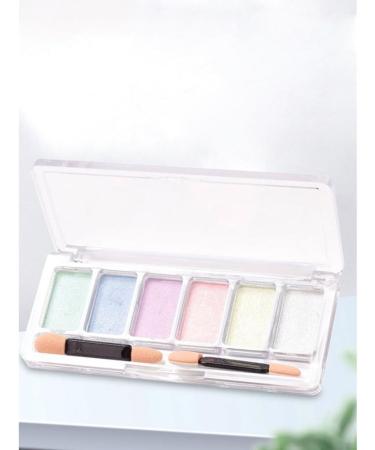 Nail Mirror Powder 6 Colours Manicure Chrome Glitter Pigment with Eyeshadow Stick Colorful nail chrome powder - Buy Online on SooperMarket.com