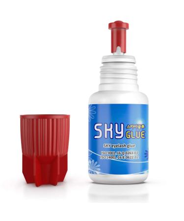 Sky Glue S+ - 2 Bottles | Super Strong Black Lash Extension Adhesive | Fast Drying/7+ Week Retention | Professional Grade for Long Lasting Semi Permanent Individual Lash Extensions - Buy Online on SooperMarket.com