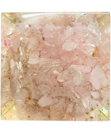 crystalmiracle Rose Quartz Orgonite 21 Mm Small Pyramid Crystal Healing Reiki Feng Shui Gift Love Energy Handcrafted - Buy Online on SooperMarket.com