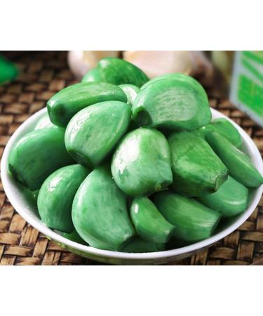 Laba Jade Garlic Pickled Vegetable with Vinegar & Fresh Green Garlic - 250g Bag - Buy Online on SooperMarket.com
