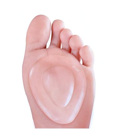 Welnove 10Pcs Metatarsal Pads Self-Sticking Ball of Foot Cushions Adhere to Shoes Anti-Slip Forefoot Cushions for Mortons Neuroma Foot Sore(Forefoot Pads)