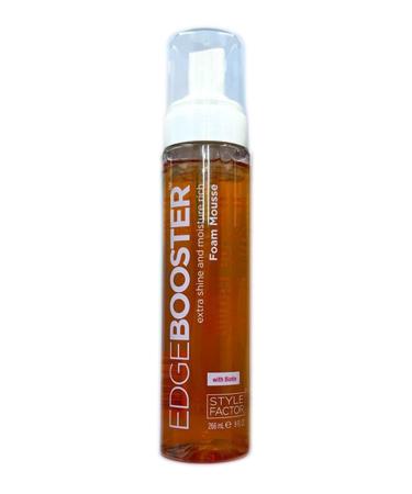 Style Factor Edge Booster Extra Shine Foam Wrap Moisture Rich Foam Mousse 9 Oz (with Biotin)