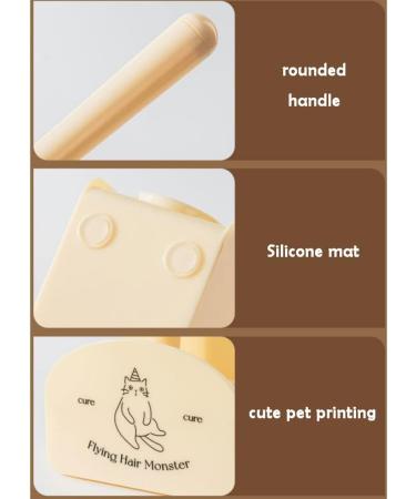 Extra Sticky Lint Roller for Pet Hair - Yellow Cat & Dog Hair Remover for Couch Clothes & Furniture | Effective Fur Removal Tool - Buy Online on SooperMarket.com