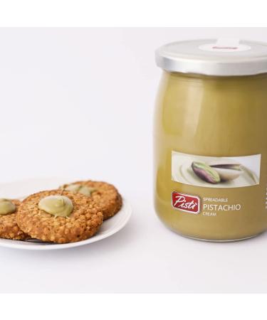 Pisti Cream of Pistachio from Sicily 21.2 Ounce (600g) | Authentic Artisanal Italian Nut Spread | Perfect for Bread and Biscuits - Buy Online on SooperMarket.com