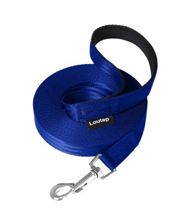 Loutep towline 3m 5m 10m 15m 20m long towline dog strong nylon dog leash with padded handle leash 5m blue
