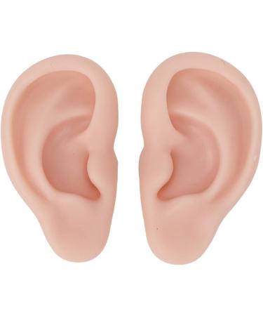 Flexible & Reusable Silicone Ear Model - 1 Pair Medium Skin Color for Ear Piercing Practice - Buy Online on SooperMarket.com