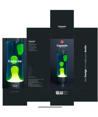 Shop Balvi Lava Lamp Capsule - Blue/Lime Modern Decor for Your Room | Elegant Lighting Solution - Buy Online on SooperMarket.com