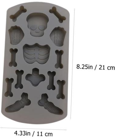 Amosfun 10 Pcs Cake Mold Maniquine Human Skeleton Mold Halloween Chocolate Fondant Cakes Molds Skull Molds Chocolate Molds Fondant Molds Aromatherapy Mold Manikin Dessert Silica Gel Candle 21X11CMx5pcs - Buy Online on SooperMarket.com