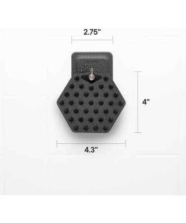 Tooletries - Scalp Massager & Hook - Silicone Toiletry Scrubber & Holder  Shower & Bathroom Accessory - Features Silicone-Grip Technology  Removable & Reusable - Buy Online on SooperMarket.com