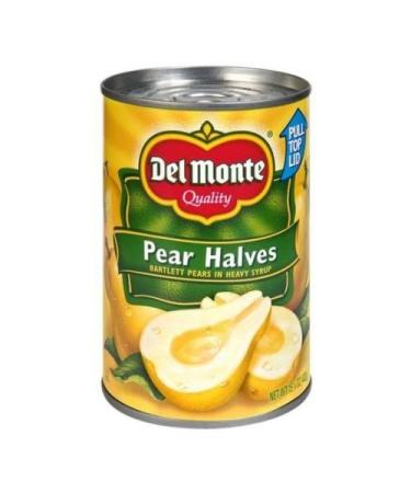 Del Monte Fruit Pear Halves in Heavy Syrup, 15.25 Ounce -- 12 per case.