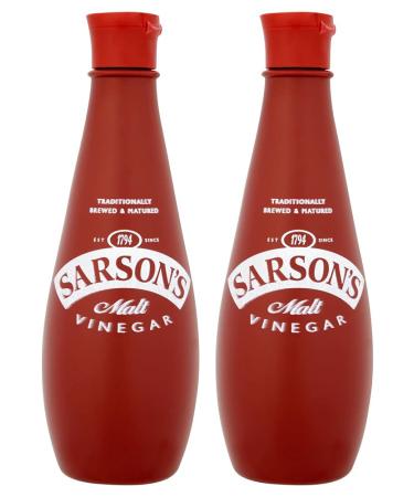 Sarsons Malt Vinegar 2X 300ml plastic bottle - imported from Shestore24 600 ml (1 pack)