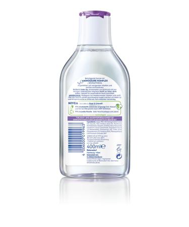 Nivea Calming Micelle Water 400ml | Sensitive Skin Facial Toner | Perfume-Free & Moisturizing Micelle Cleanser - Buy Online on SooperMarket.com