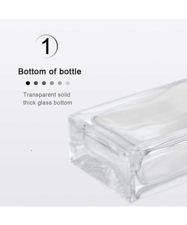 Enenes Glass Refillable Perfume Bottle 6 Pcs Portable Square Empty Glass Perfume Atomizer Bottle 30ml/1 oz. Spray Glass Bottle Atomizer Container Black - Buy Online on SooperMarket.com