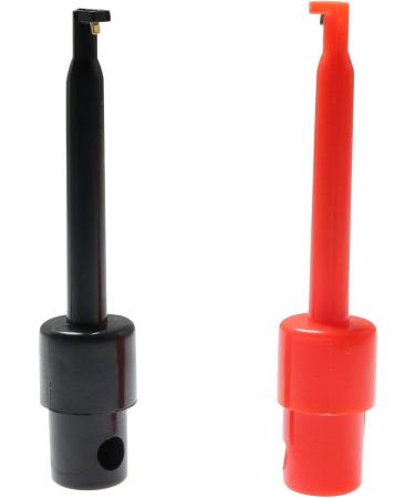 ZRM&E 10pcs Long Tip Plastic Fly Hook Hackle Pliers Set for Fly Fishing - Red and Black Feather Clips for Nymph Flies - Buy Online on SooperMarket.com