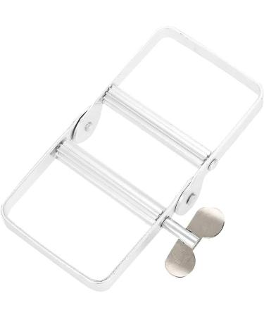 Plastic Material Durable Rolling Tube Toothpaste Squeezer Rotate Toothpaste Dispenser Accurant and Ease Silver for Home Use Bathroom - Buy Online on SooperMarket.com