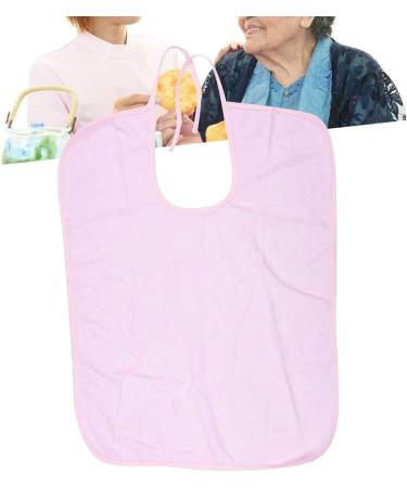 Adult Bib Skin-friendly Soft Waterproof Waterproof Bib Eating for(Light pink 50 * 70) - Buy Online on SooperMarket.com