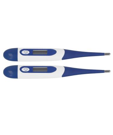 Veterinary Thermometer Strong LCD Display Animal Thermometer Accurate Long Life Span 2Pcs Plastic Shell Wear Resistance for Horses