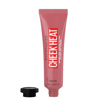 Buy Maybelline Cheek Heat Blush 15 Nude Burn - Gel Formula Water-Based Color Glossy Finish - 10ml International Shipping - Buy Online on SooperMarket.com