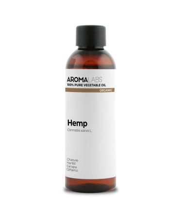 ORGANIC - HEMP Oil - 100mL - 100% Pure Natural Cold Pressed and AB Certified - AROMA LABS (French Brand)
