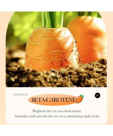 Carrot Eye Cream - Anti Dark Circles Reduces Bags & Moisturizes Dry Skin | Firming Eye Care - Buy Online on SooperMarket.com