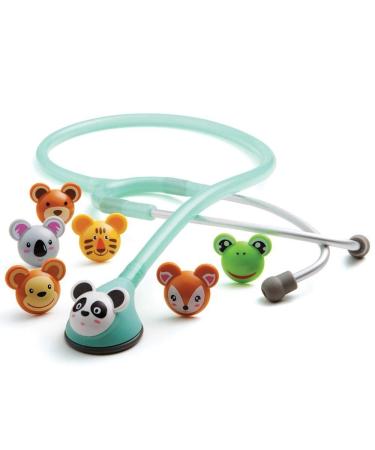 ADC 618SF Adscope Adimals Model 618 Pediatric Clinician Stethoscope With Tunable AFD Technology Seafoam