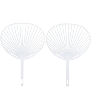 HEALLILY Wedding Frame Fan Making Supplies 20pcs Japanese Paper Fan Frame Uchiwa Frame DIY Hand-held Fan Frame Kit for DIY Crafts (White) Hand- Held Fan Framework Handheld Fans - Buy Online on SooperMarket.com