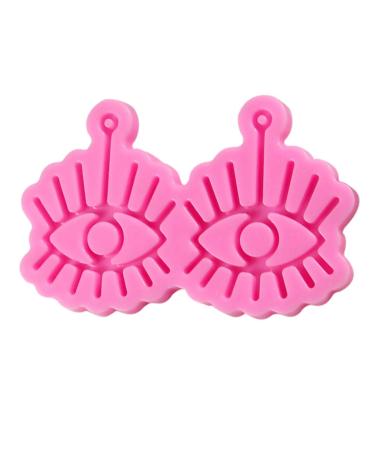 Resin Molds Resin Molds Resin Molds Silicone Earring Casting Silicone Earring DIY molds Earring Making 1Pc Earrings Epoxy Jewelry Resin Molds Jewelry Resin Molds Jewelry Resin Molds Pink 12X7.5X1cm