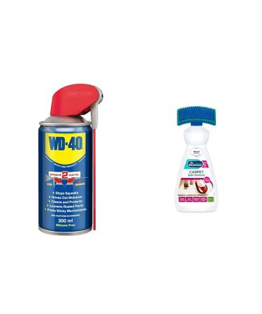 WD-40 Multi-Use Product Smart Straw 300 ml - The Ultimate All-Purpose Lubricant for Home & Workshop Use & Dr. Beckmann Carpet Stain Remover | Works in 3 mins | 650 ml