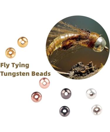 MUUNN 200pcs Fly Tying Tungsten Beads - Cyclops Nymph Head Ball Assortment - 1.5mm - 6.4mm - 4 Colors - Premium Fly Tying Materials - Buy Online on SooperMarket.com